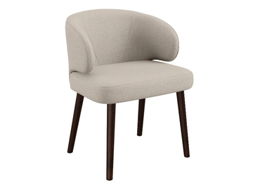 PENTA - Fabric chair with armrests by DÔME DECO - view 2